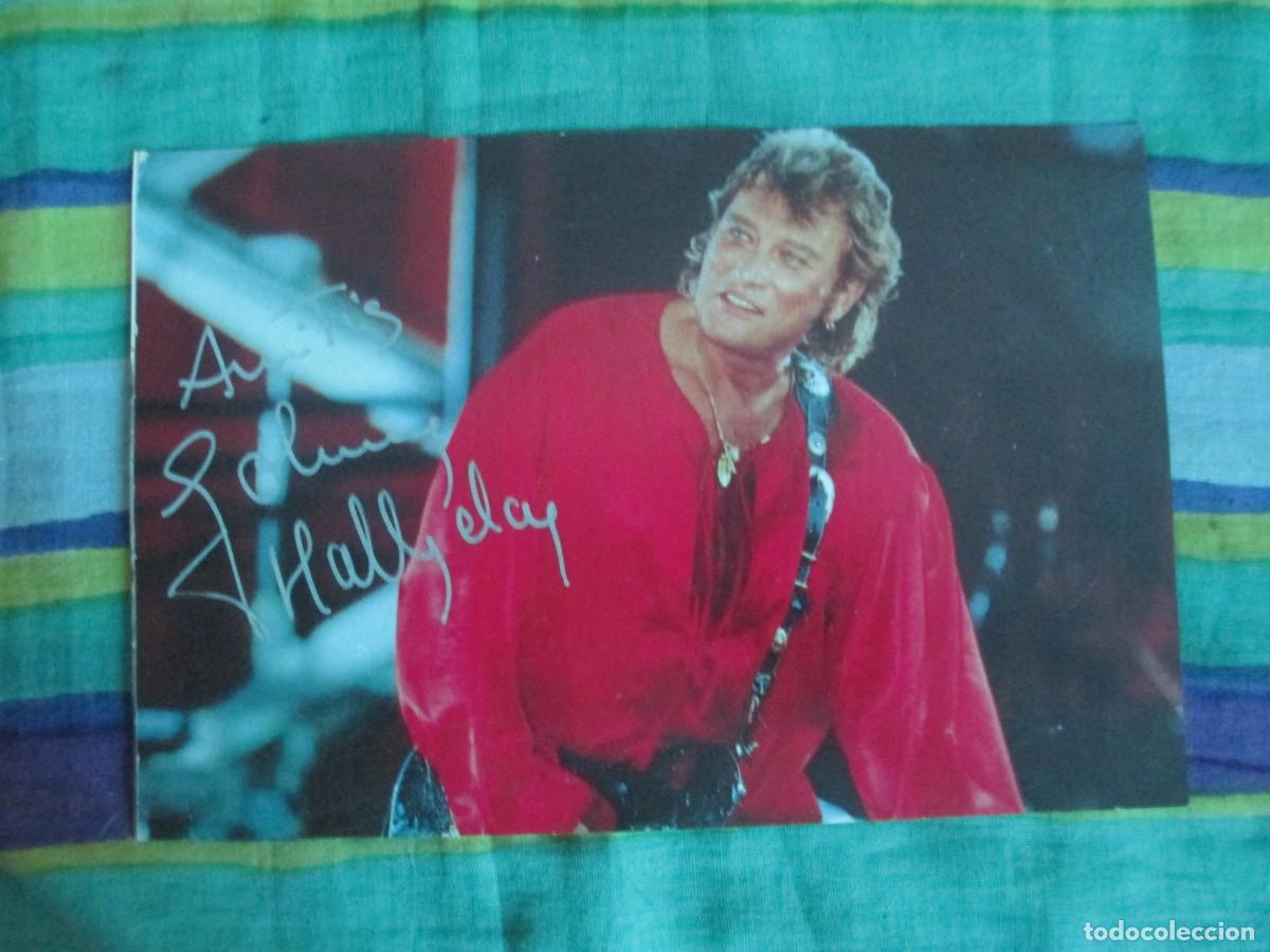 Cine: Foto promocional firmada por Johnny Hallyday