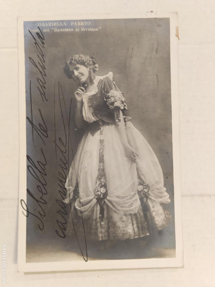 Cine: GRAZIELLA PARETO - AUTOGRAFO - FOTOGRAFIA DEDICADA A ELENA LUCCI - POSTAL ANTIGUA (116.162)