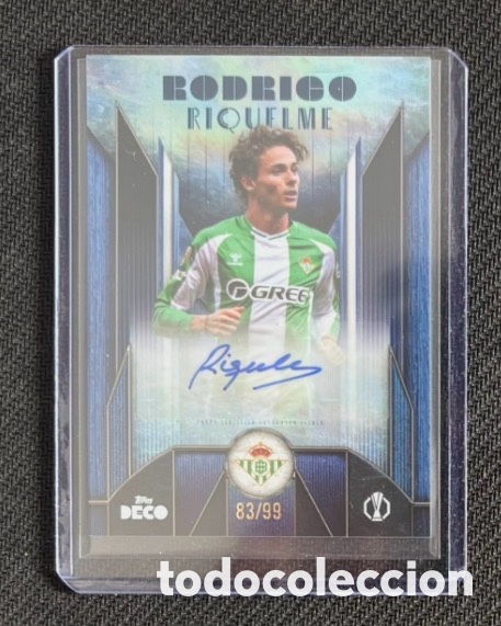 Cine: Aut&oacute;grafo original carta Rodrigo Riquelme Betis 83/99 numerado
