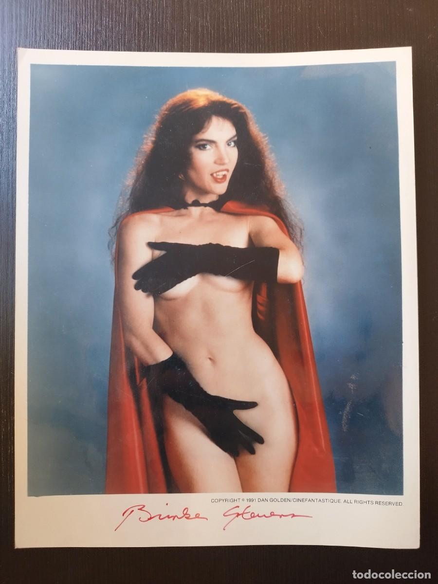 Cinema: Brinke Steves (1991) - FOTO AUT&Oacute;GRAFO ORIGINAL - Regalo Suscripci&oacute;n Revista Femme Fatales Impecable