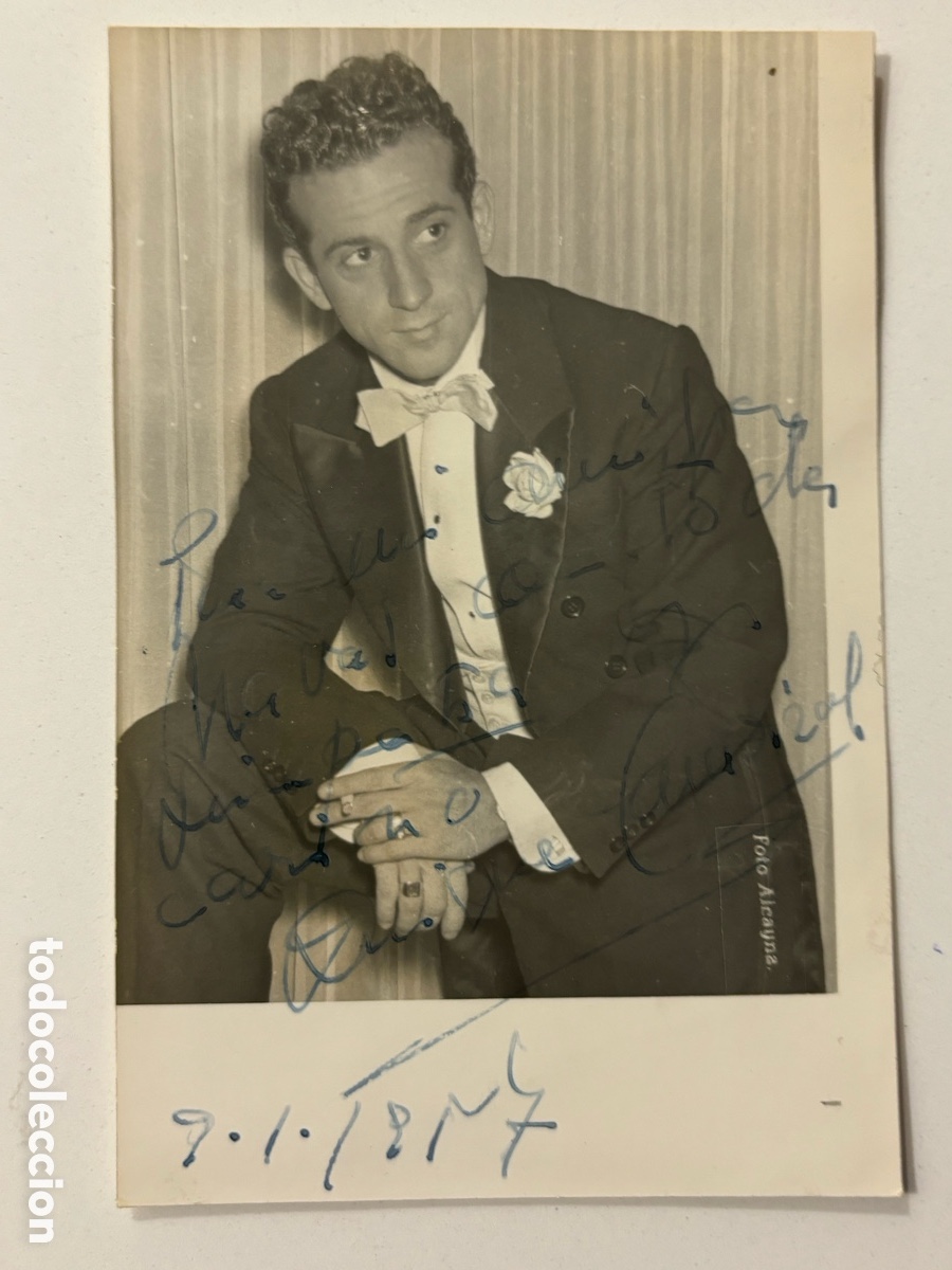 Cinema: Foto original con aut&oacute;grafo de Quique Camoiras L