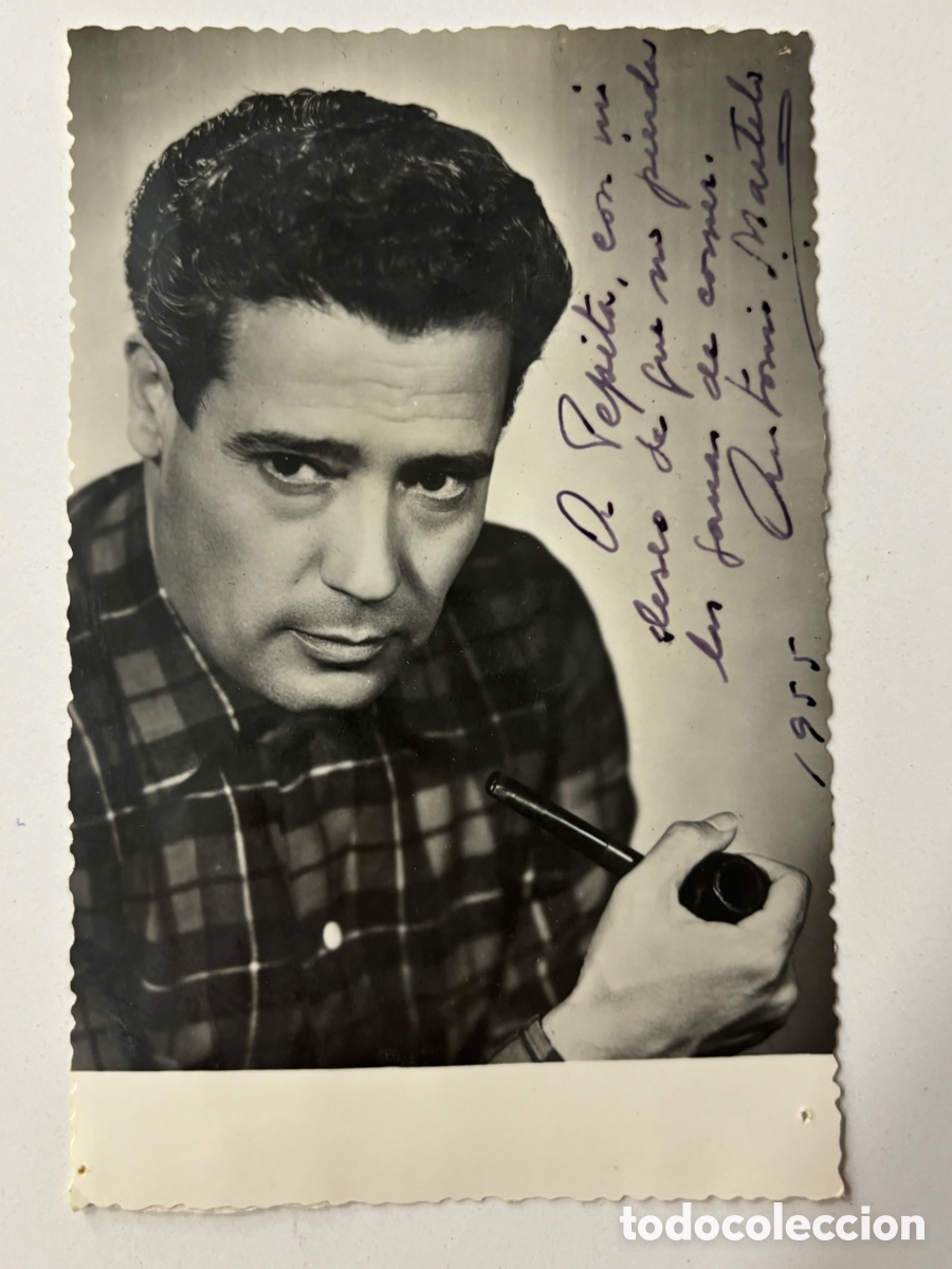 Cine: Foto original con aut&oacute;grafo del actor de teatro Antonio Martelo L