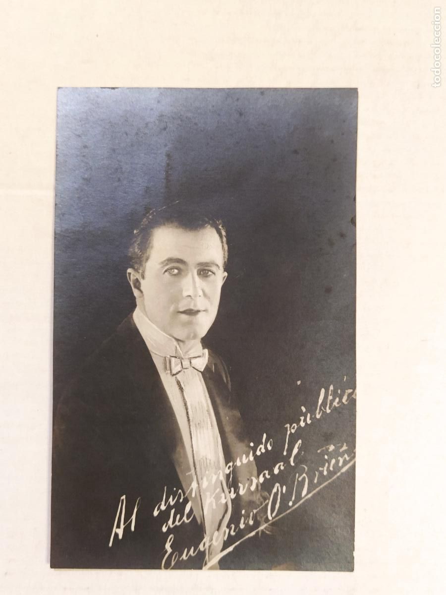 Kino: EUGENIO O'BRIEN - AUTOGRAFO IMPRESO - FOTOGRAFICA - POSTAL ANTIGUA - (116.241)