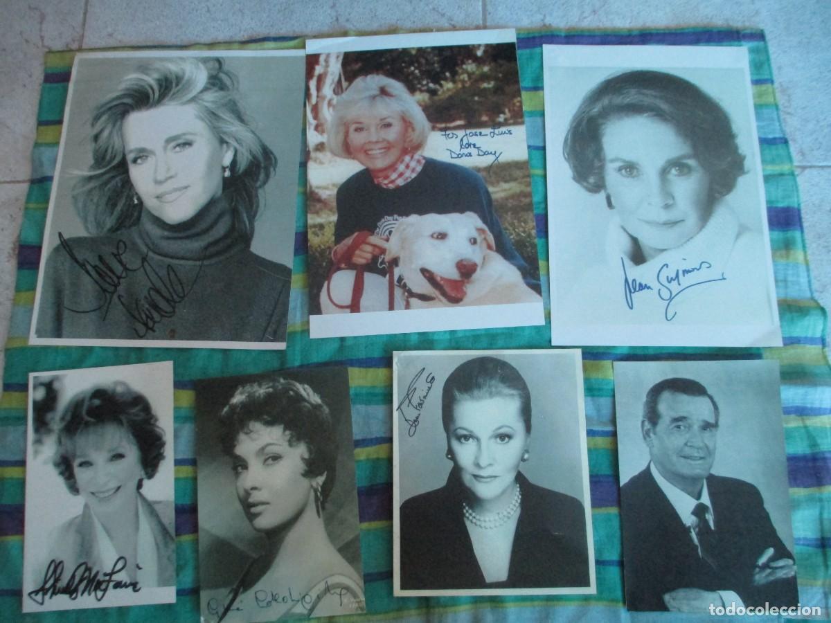 Cinema: Lote de autografos de famosos (impresiones de los originales)