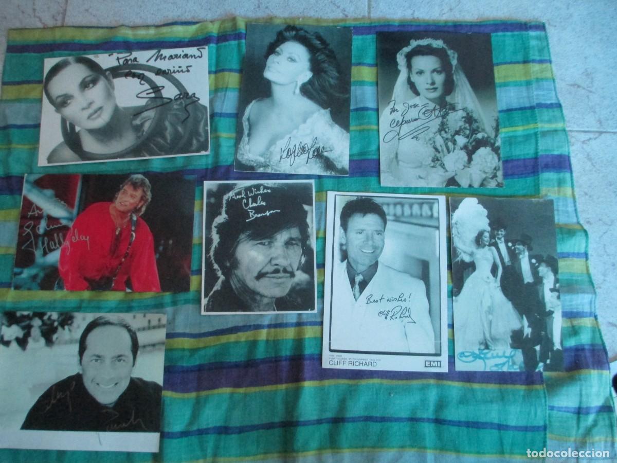 Cinema: Lote de autografos de famosos (impresiones de los originales)