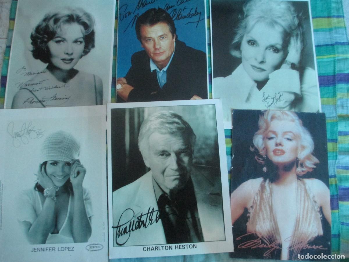Cinema: Lote de autografos de famosos (impresiones de los originales)