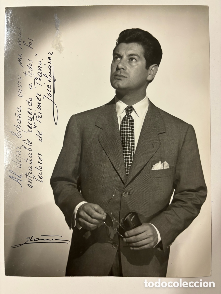 Cine: Foto original con aut&oacute;grafo de Jos&eacute; Su&aacute;rez foto Ib&aacute;&ntilde;ez Madrid