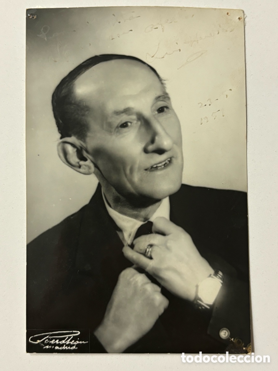 Cine: Foto original con aut&oacute;grafo del actor de teatro Luis Heredia L