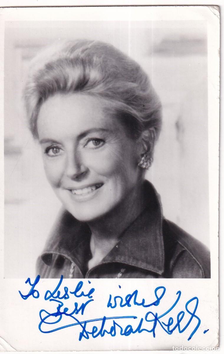 Cine: AUT&Oacute;GRAFO ORIGINAL, FIRMA DE DEBORAH KERR. HAND SIGNED. AUTOGRAPH. CINE. HOLLLYWOOD.