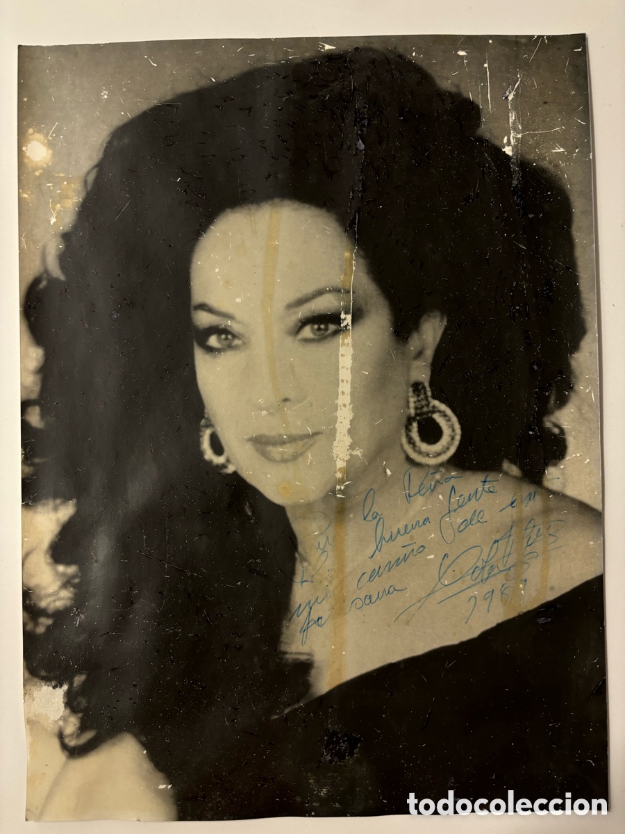 Cine: Foto gran tama&ntilde;o con aut&oacute;grafo original de Lola Flores M