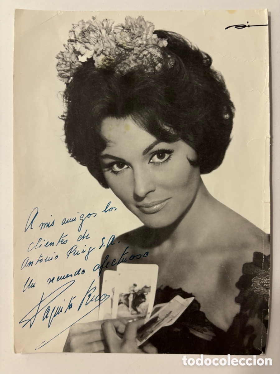 Cine: Foto original con aut&oacute;grafo de Paquita Rico