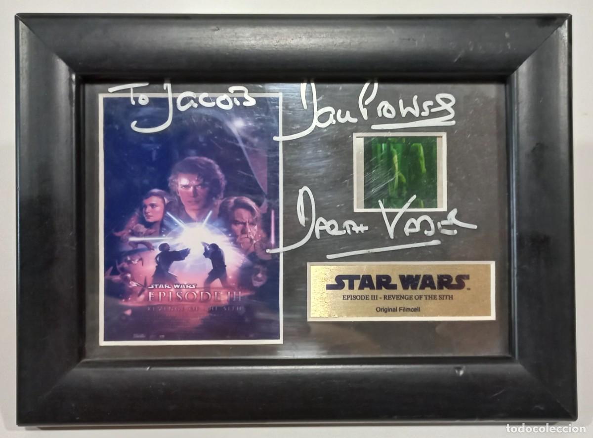 Cine: ORIGINAL FILM DE LA PELICULA STAR WARS EPISODIO III CON LA FIRMA DE David Prowse ( DAR VADER )