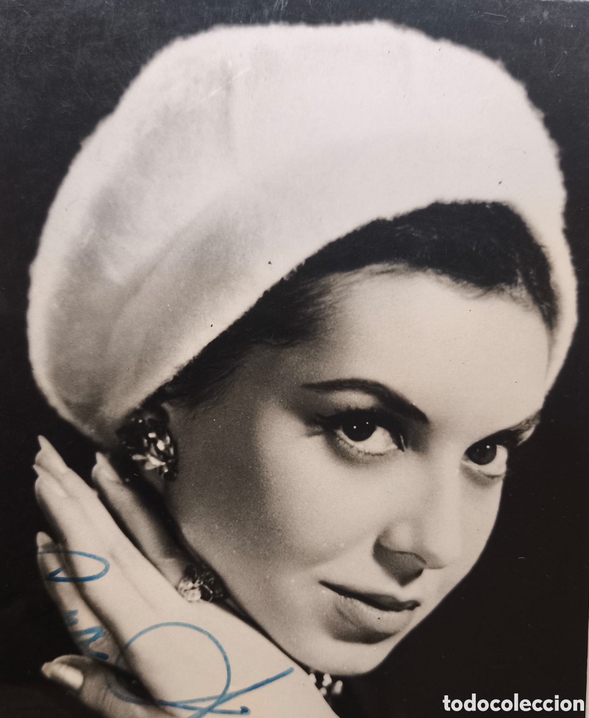 Cine: DOLORES GISPERT ACTRIZ DE DOBLAJE LOCUTORA FOTOGRAF&Iacute;A FIRMADA Y DEDICADA C. 1955