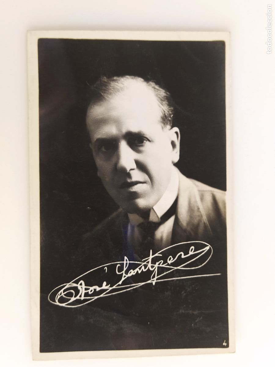Cine: JOSE SANTPERE - AUTOGRAFO IMPRESO - EDITORIAL FOTOGRAFICA - POSTAL ANTIGUA -(116.305)