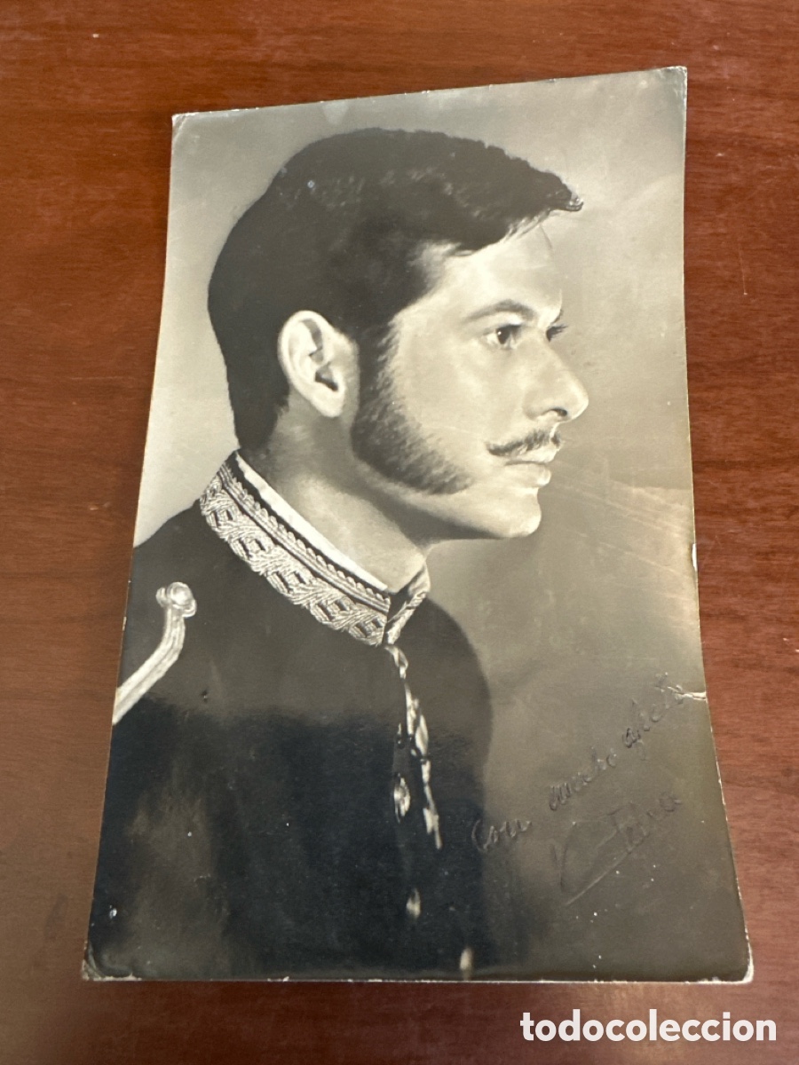 Cine: VICENTE PARRA. Fotograf&iacute;a del actor espa&ntilde;ol con aut&oacute;grafo y dedicatoria..