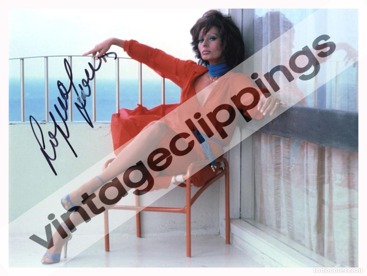 Cine: SOFIA LOREN AUTOGRAFO Foto Firmada Signed photograph 20x15 Original Hand Signed icon Sophia