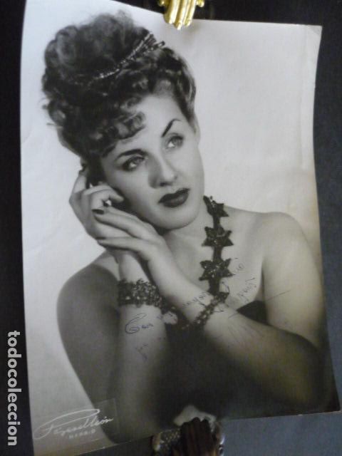 Cin&eacute;ma: ACTRIZ A IDENTIFICAR ANTIGUA FOTOGRAFIA CON FIRMA AUTOGRAFA 18 X 24 CM