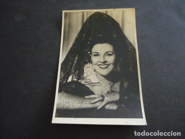 Kino: IMPERIO ARGENTINA ACTRIZ ANTIGUA FOTOGRAFIA CON FIRMA AUTOGRAFA 18 X 12 CM
