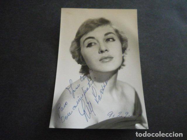Kino: LILL LARSSON ACTRIZ VEDETTE ANTIGUA FOTOGRAFIA CON FIRMA AUTOGRAFA 9 X 13 CM