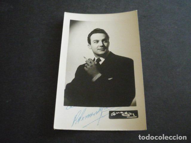 Kino: RAFAEL ROMERO MARCHENT ACTOR ANTIGUA FOTOGRAFIA CON FIRMA AUTOGRAFA 9 X 13 CM