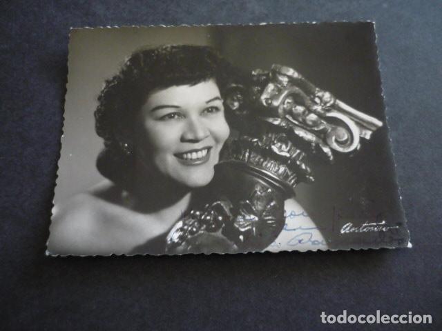 Kino: CONCHITA ACTRIZ A IDENTIFICAR ANTIGUA FOTOGRAFIA CON FIRMA AUTOGRAFA 8,5 X 11,5 CM