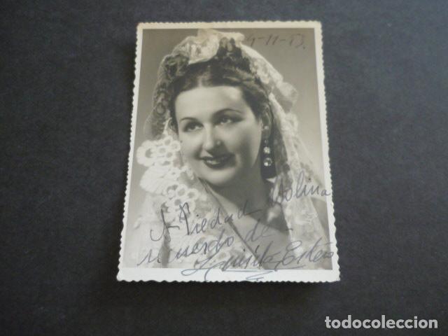 Kino: LUISITA ESTESO ACTRIZ ANTIGUA FOTOGRAFIA CON FIRMA AUTOGRAFA 12 X 8,5 CM