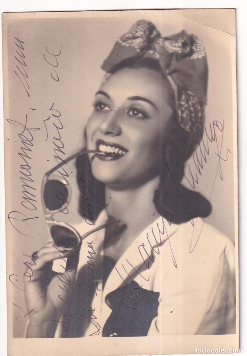 Kino: Fotograf&iacute;a original con aut&oacute;grafo o firma de la actriz Maruja Tamayo