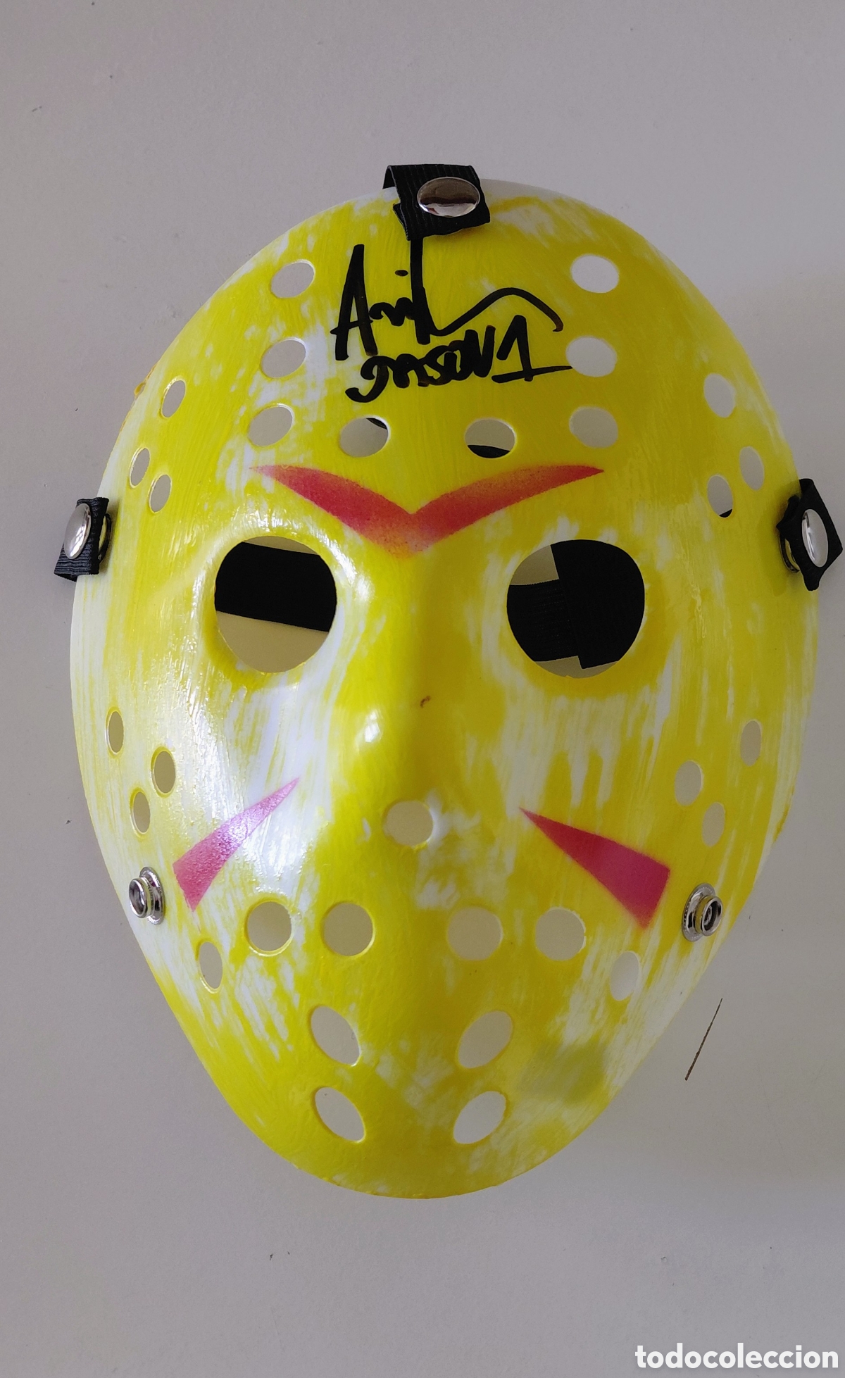 Cine: M&Aacute;SCARA JASON VOORHEES (Viernes 13) - Firma Ari Lehman + Certificado BECKETT