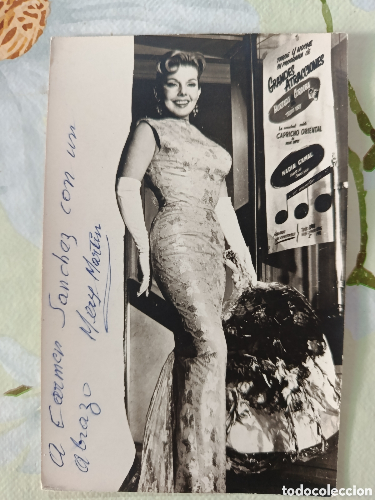 Kino: Mar&iacute;a Mart&iacute;n fotograf&iacute;a autografiada de la actriz.