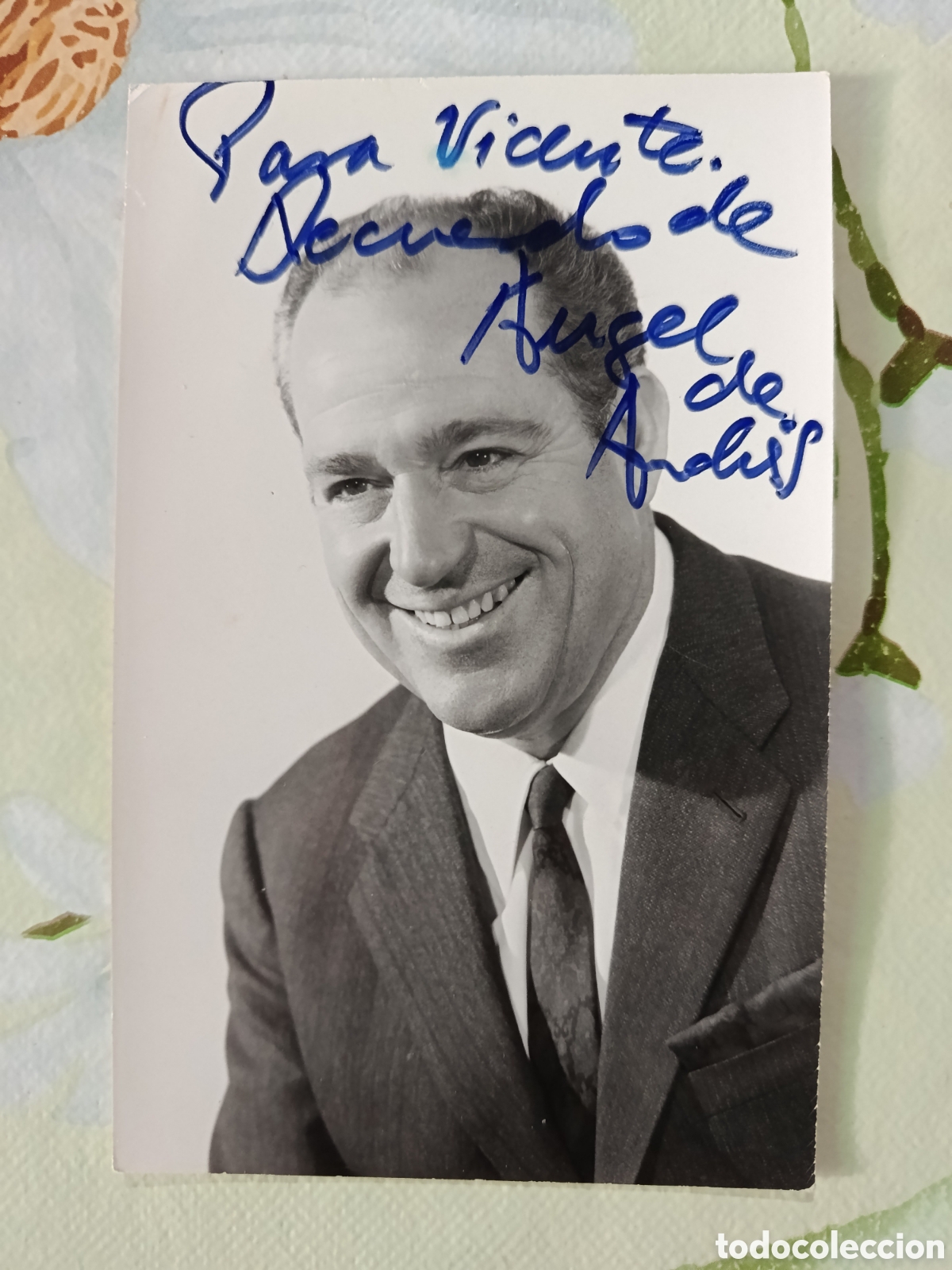 Kino: &Aacute;ngel de Andr&eacute;s fotograf&iacute;a autografiada del actor.