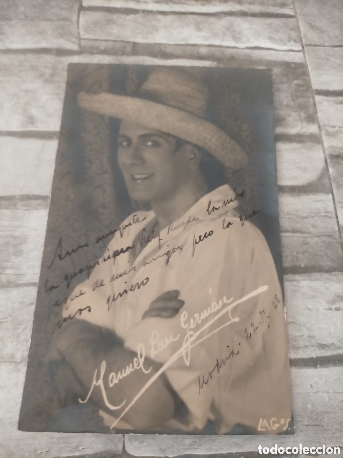 Cine: Actor Manuel San Germ&aacute;n aut&oacute;grafo