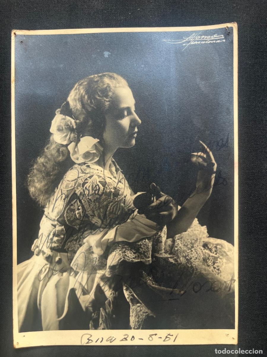 Cine: FOTOGRAF&Iacute;A DE MERCEDES MOZART ACTRIZ Y BAILARINA 1951. AUTOGRAFO