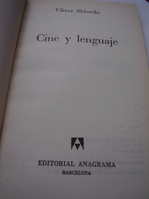 Cine: Cine y Lenguaje   Viktor Sklovski - Foto 3