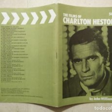 Cinema: ANTIGUO LIBRITO - THE FILMS OF CHARLTON HESTON - AÑO 1974 - AUTOR JOHN WILLIAMS. Lote 78947957