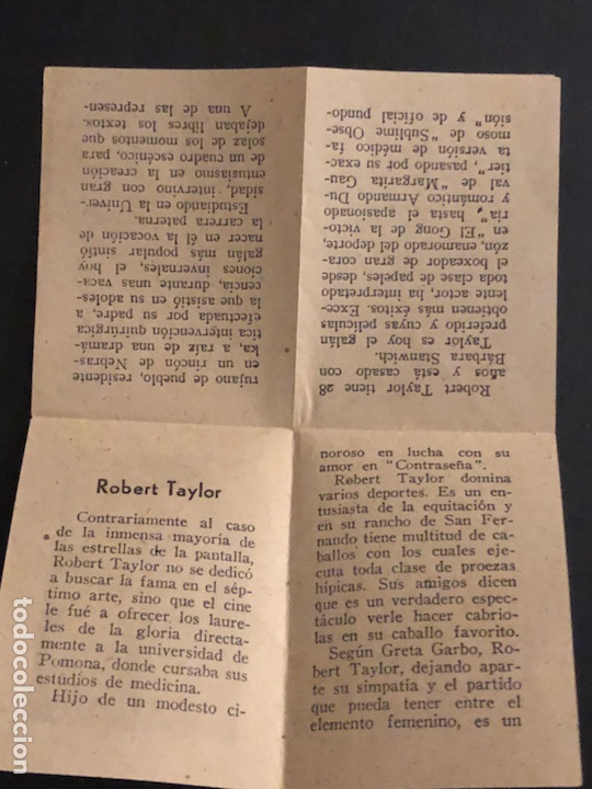 Cine: Mini desplegable Robert Taylor - Foto 2