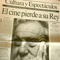 Cine: MUERE FERNANDO REY (NOTICIA DE PRENSA ORIGINAL MAR 1994) LA VANGUARDIA (SOLO 3 HOJAS DEL REPORTAJE). Lote 367357419
