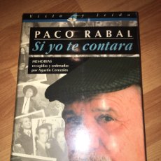 Cine: PACO RABAL - SI YO TE CONTARÁ