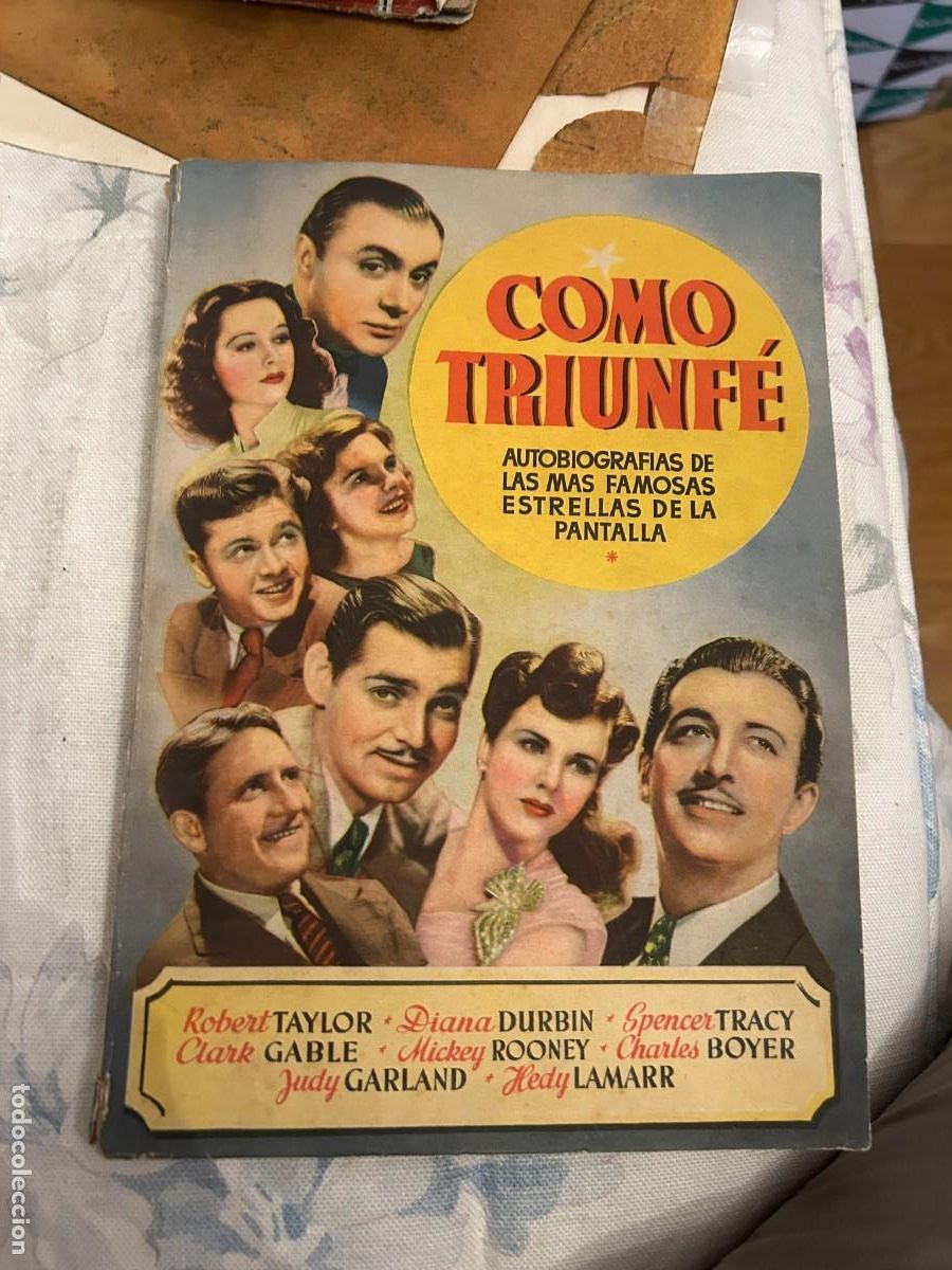 Cine: como triunfe robert taylor-diana durbin-spencer tracy-clarck gable-micckey rooney-charles boyer-judy