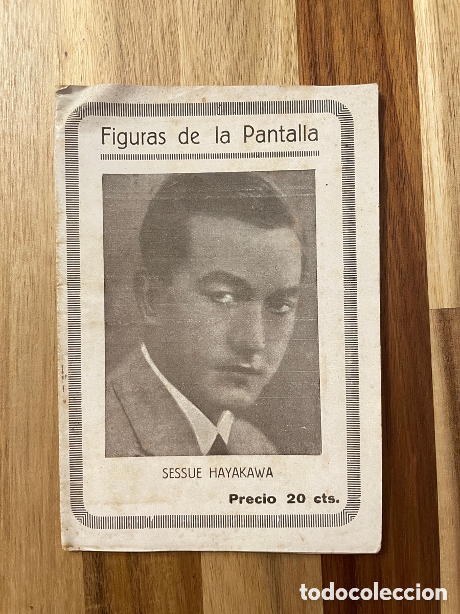 Cinema: A&ntilde;os 20. Figuras de la pantalla. Sessue Hayakawa. Colecci&oacute;n cinematogr&aacute;fica.