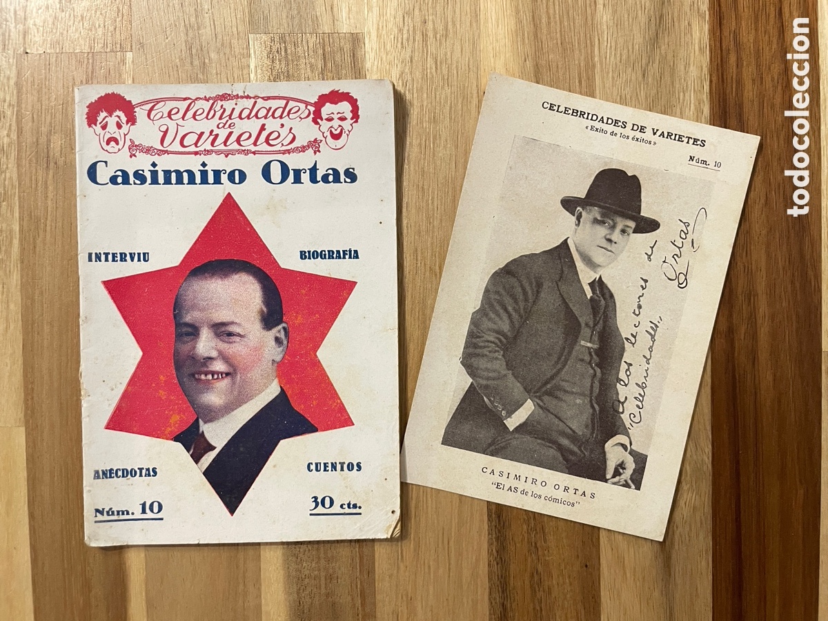 Kino: A&ntilde;os 20. Celebridades de Varietes. Casimiro Ortas. Biblioteca Films.