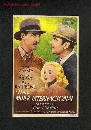Cine: Una mujer internacional (George Brent, Basil Rathbone) - Foto 1