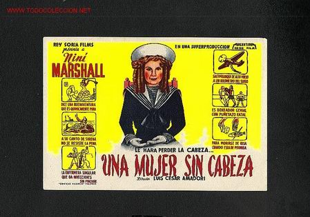 Cine: Una mujer sin cabeza (Nini Marshall) - Foto 1
