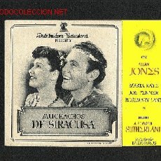 Cine: LOS MUCHACHOS DE SIRACUSA (DOBLE). Lote 880260