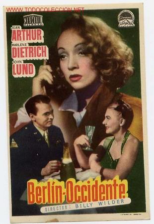 Cine: BERLIN OCCIDENTE, MARLENE DIETRICH    PM1683