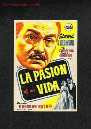 Cine: La pasion de su vida (Edward G.Robinson) - Foto 1