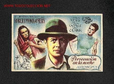Cine: Persecucion en la noche (Robert Montgomery) - Foto 1