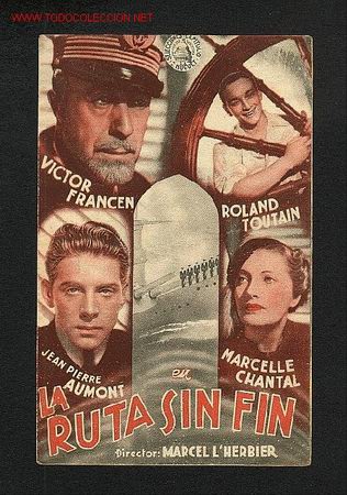  Flyers Publicitaires de films Anciens: La ruta sin fin (doble)