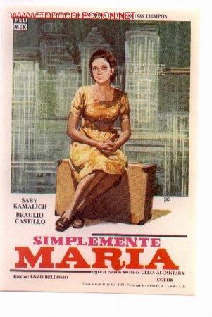 Cine: 19-91. Programa. Simplemente Mar&iacute;a. dibujo Montalban - Foto 1