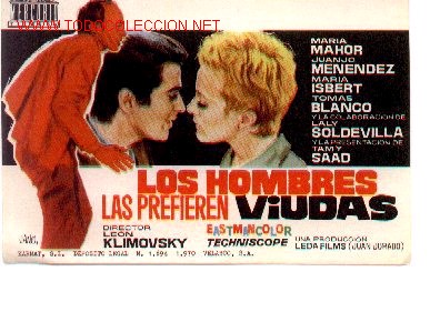 Cine: 19-138. Programa. Los hombres las prefieren viudas. Jano - Foto 1