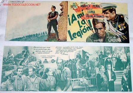 Cine: ANTIGUO PROGRAMA DE MANO ORIGINAL A MI LA LEGION A&Ntilde;OS 40 - Foto 1